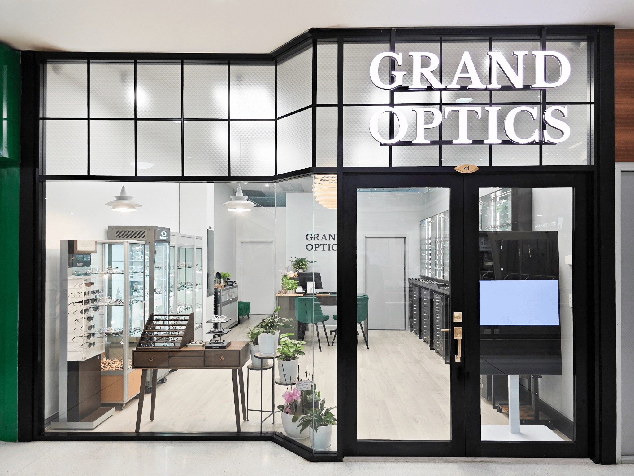Grand Optics optometrist shopfront in Chatswood NSW